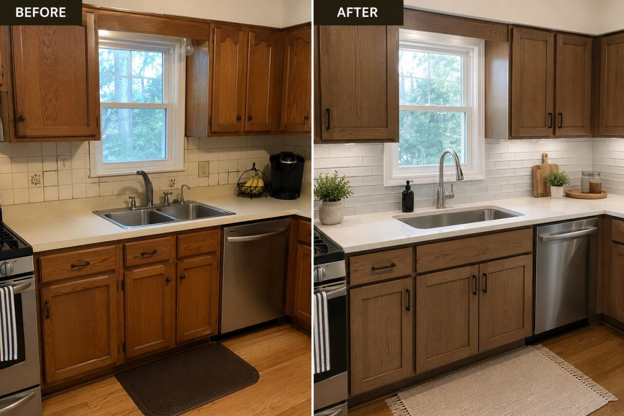 Kitchen renovation in Farmington Valley, CT by Raiz & Nami Renovations